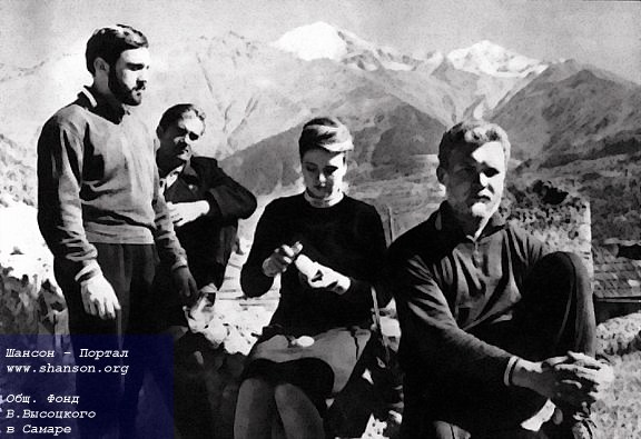 В. Высоцкий. На съемках фильма «Вертикаль», Кавказ, 1966 год